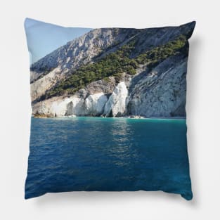 Lalaria Beach in Skiathos Greece Pillow