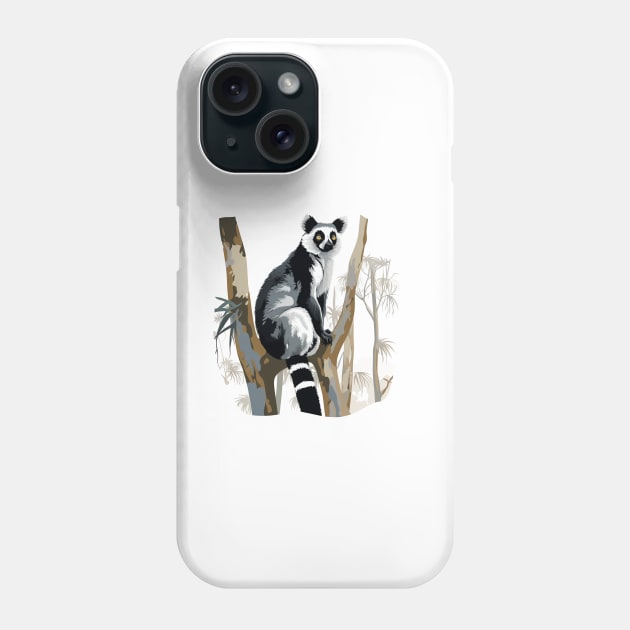 Ruffed Lemur Phone Case by zooleisurelife