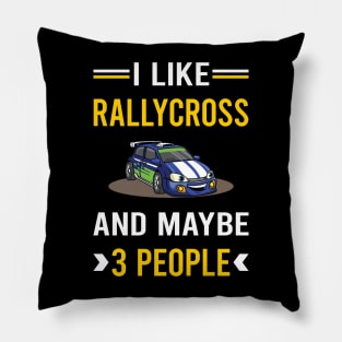 3 People Rallycross Pillow