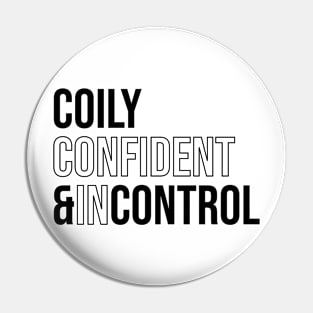 Coily and in Control Pin