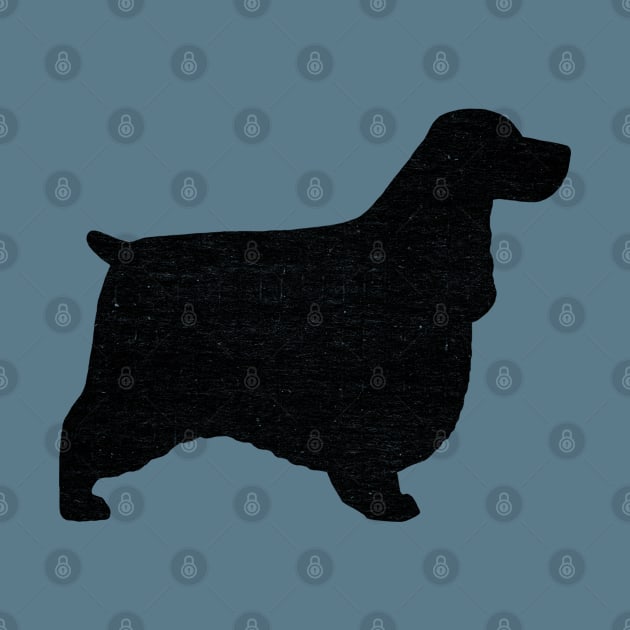 English Cocker Spaniel Silhouette by Coffee Squirrel