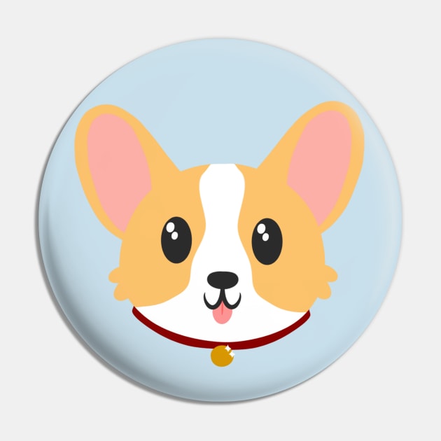 Corgi double sided Pin by SenshiSammoArt