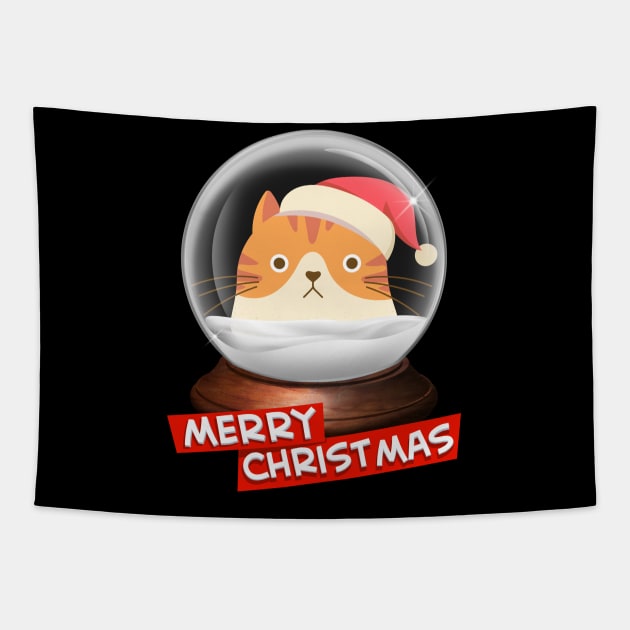 cats christmas Tapestry by derrickcrack