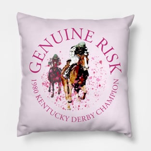 Filly Genuine Risk 1980 Kentucky Derby Champion design Pillow