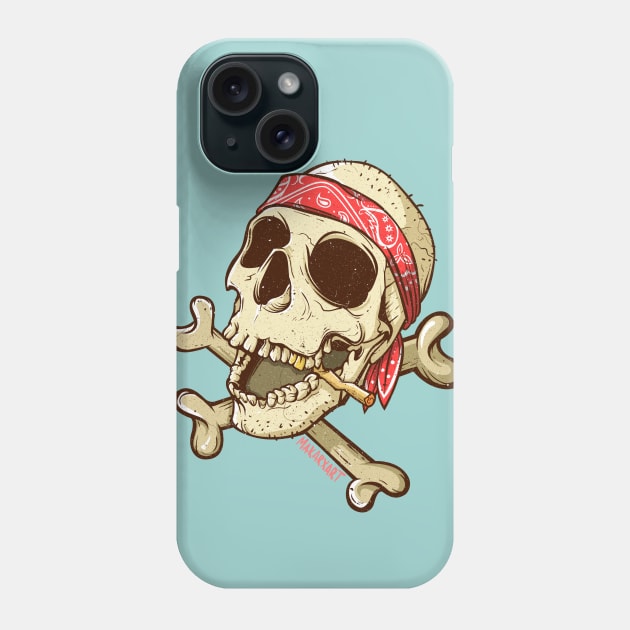 Jolly Roger Skull Phone Case by makarxart