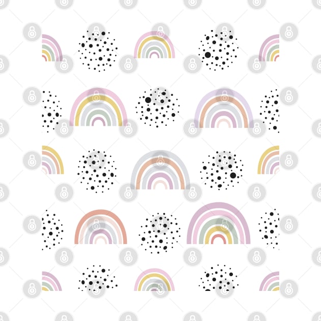 Baby rainbow with black dots by GULSENGUNEL