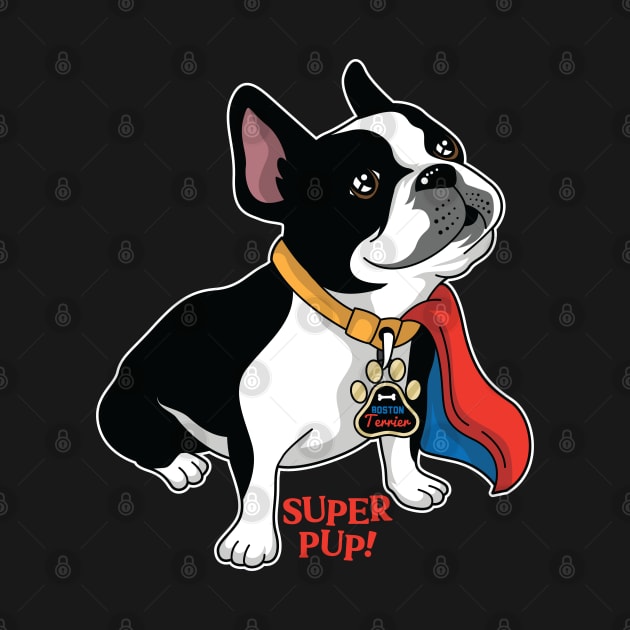 Boston Terrier Super Pup by spacedowl