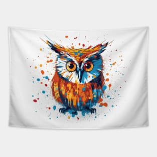 Splatter Owl Tapestry