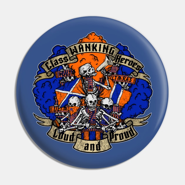 LOUD AND PROUD! (blue and orange edition) ULTRAS Pin by boozecruisecrew