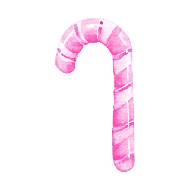 pink candy cane by shoko