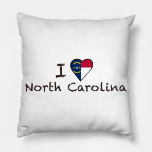 I Love North Carolina Pillow