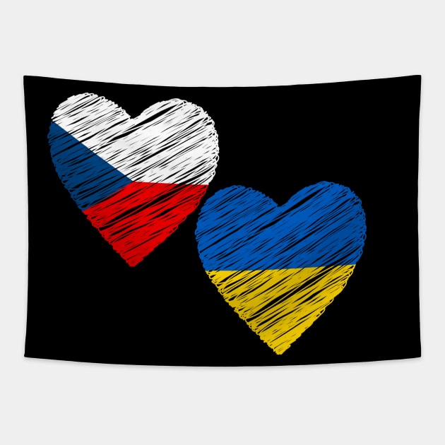 Czech support Ukraine Tapestry by Myartstor 