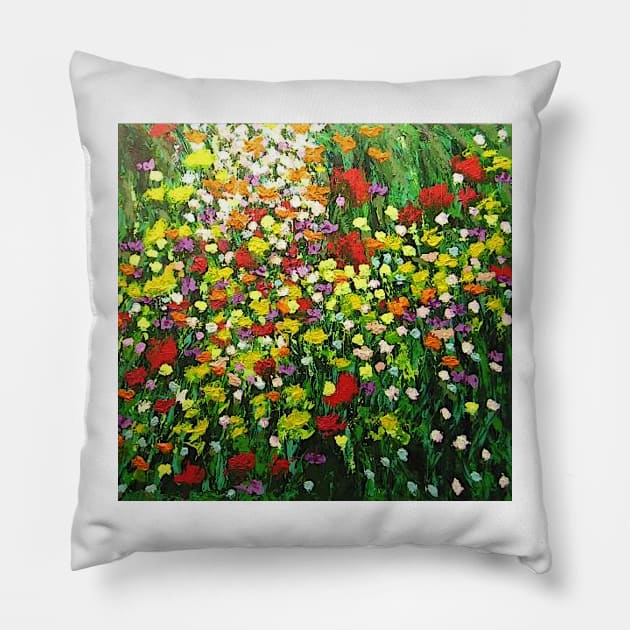 Floral Eruption Pillow by afriedlander