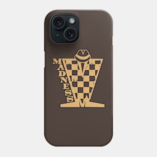 Madness Checkerboard HD - Distressed Brown Phone Case