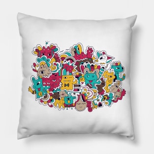 Monster party Pillow