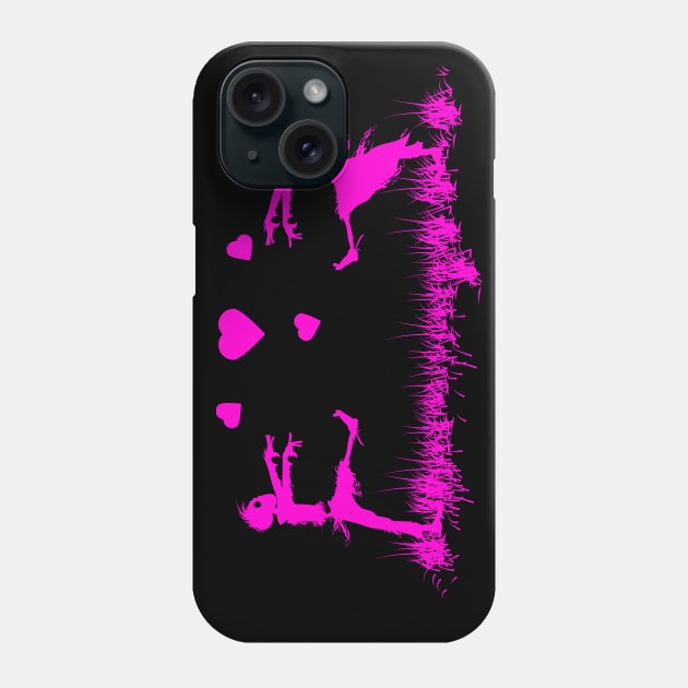 Zombie Love Pink Phone Case by ArtingBadass