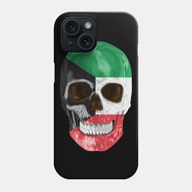 Kuwait Flag Skull - Gift for Kuwaiti With Roots From Kuwait Phone Case by Country Flags