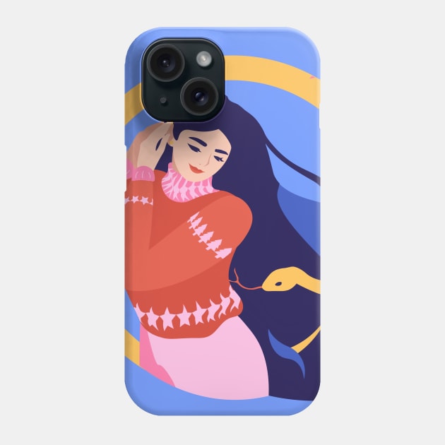 Snake Lover Phone Case by kjm.illustrations