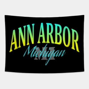 City Pride: Ann Arbor, Michigan Tapestry