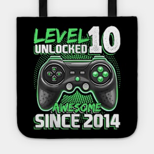 10th Birthday Gamer 10 Year Old Bday Boy Ten Son Tote