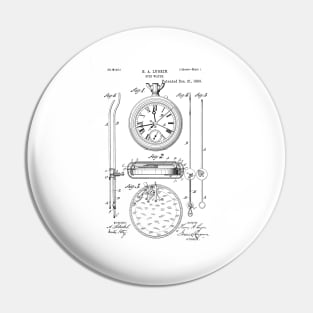 Watch patent drawing Pin