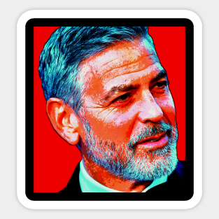 George Clooney Stickers Teepublic