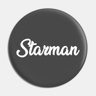 Starman, white Pin