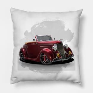 1936 Ford Deluxe Convertible Pillow