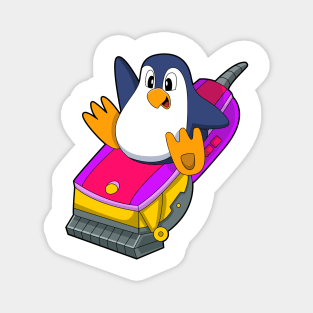 Penguin as Hairdresser with Razor Magnet