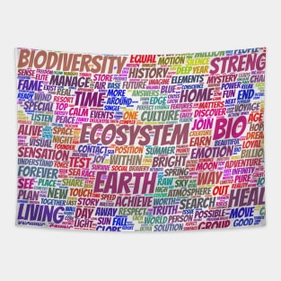 Bio Biodiversity Pattern Text Word Cloud Tapestry