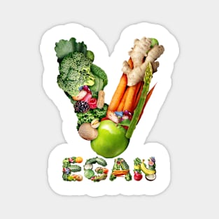 Vegan Vegetarian Classic Design Magnet