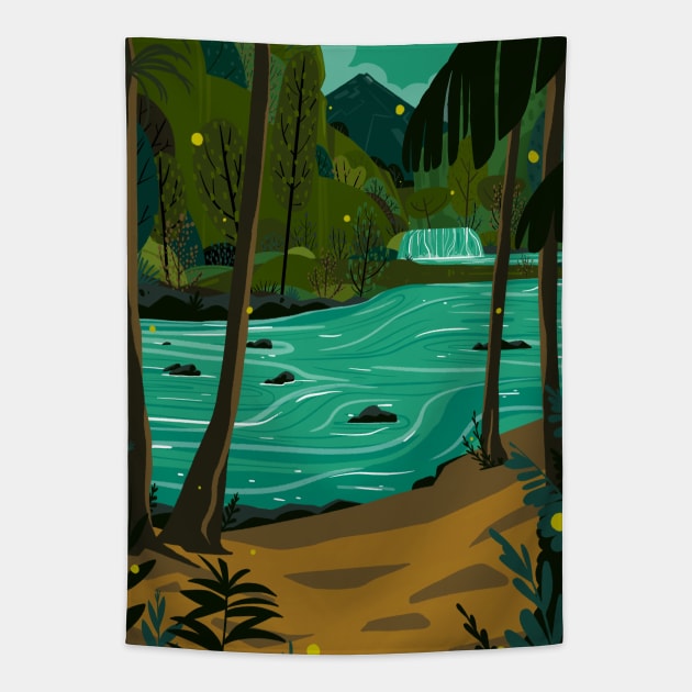 La Fortuna, Costa Rica Tapestry by jamesboast