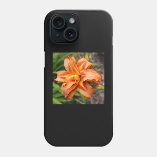 Orange Lily Bloom Photographic Image Phone Case