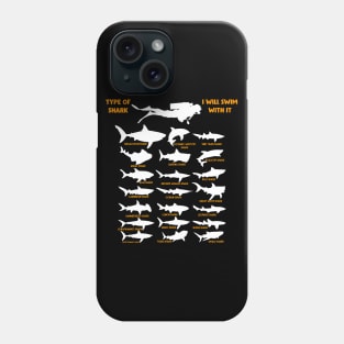 21 Types of sharks Phone Case