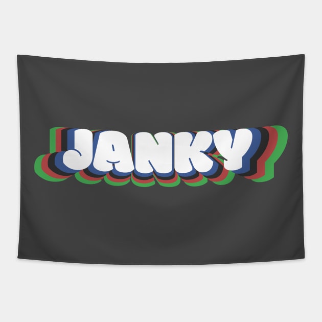 Janky | WUBRG JANKY MTG LOGO Tapestry by ChristophZombie