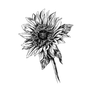 Sunflower Drawing T-Shirt