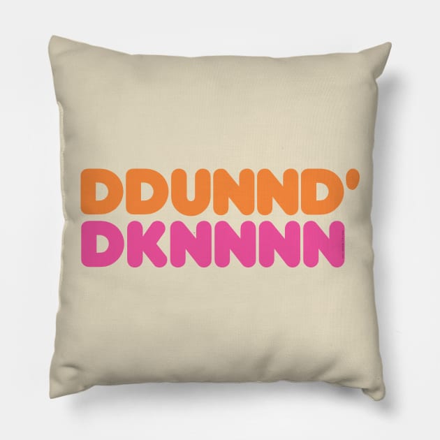 DDUNND' DKNNNN (Sbubby Dunkin) Pillow by RyanJGillDesigns