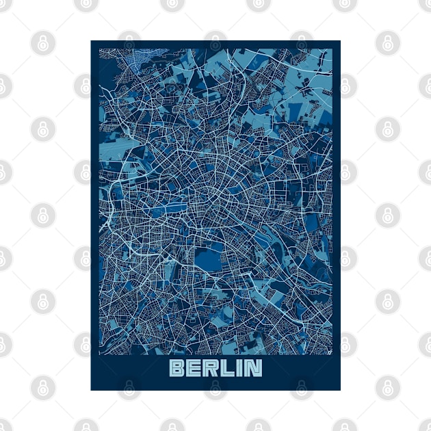 Berlin - Germary Peace City Map by tienstencil