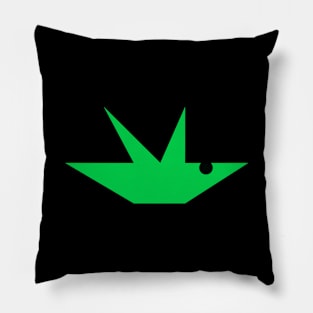 Flying green bird Pillow