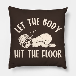 Sleeping Sloth (mono) Pillow