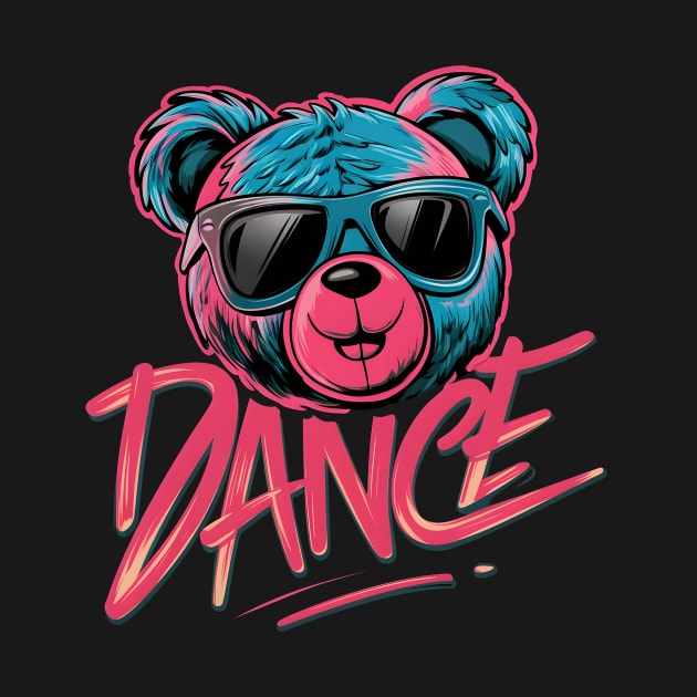 Neon Teddy Bear Dance by ShopFusion