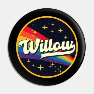 Willow // Rainbow In Space Vintage Style Pin