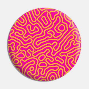 pink and yellow squiggle lines Pin