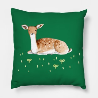 Happy Fallow Deer Pillow