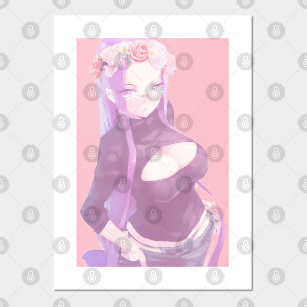 ライダー Rider Fate Stay Night Flowercrown Beauty Fate Stay Night Cartel E Impresion Artistica Teepublic Mx