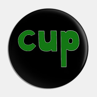 This is the word CUP Pin