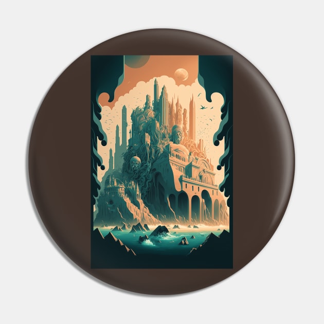 Atlantis Rising Pin by Abili-Tees