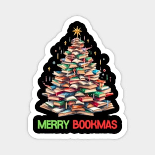 Merry Bookmas Tree Magnet