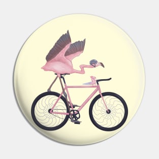 Flamingo Biker Pin