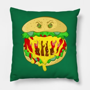 Monster Burger Pillow